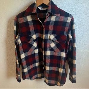 Vintage Woolrich check plaid shirt jacket